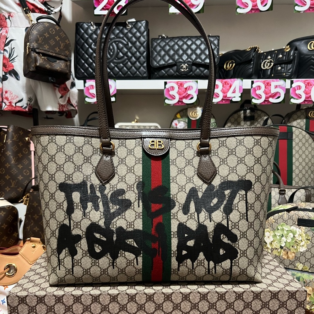 GUCCI X BALENCIAGA THE HACKER PROJECT BEIGE TOTE